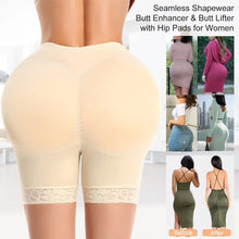 Load image into Gallery viewer, POP CLOSETS Women Hip Padded Booty Lifter Shapewear Thicker Enhancer Removable 4 Pads Control Panty for Bigger Butt
