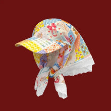 Load image into Gallery viewer, Women's Hats Spring Seaside Vacations French Sweet Cute Girls Outdoor Headscarves With Straps Baseball Caps Funny Fashion Hats