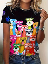 Load image into Gallery viewer, Women's Clothes 2025 Summer Shirts & Blouses Print Graphic T Shirts ropa barata de mujer con envíos gratis Top Mujer Regulai Fit