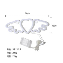 Load image into Gallery viewer, New Stunning Exquisite and Sexy Angel Wings Lip Sign Lamp - Perfect Gift for Parties - Ideal for Decorating Tables, Rooms, Shops