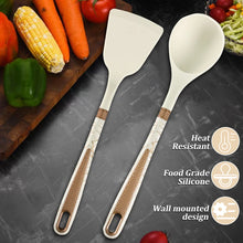 Load image into Gallery viewer, 16PCS/Stainless Steel Kitchen Knife Silicone kitchenware set Spatula spoon bread knife scissors peeler cut meat knife Tool rest