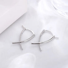Load image into Gallery viewer, Trendy Jewelry Simply Earrings Unique Geometry Earrings For Women Gift Earings Fashion Jewelry Korean Silver Color Earrings