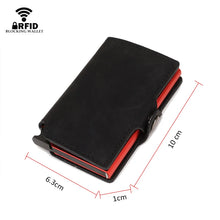 Load image into Gallery viewer, Anti Rfid Credit Card Holder Men Wallet Metal Smart Slim Thin Wallet Bank Credit Cardholder Case