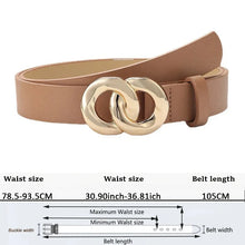 Load image into Gallery viewer, Women's Trousers Belt High Quality Women Waist Belts Fashion PU Leather Working Waistband Woman's For Jeans Belt AL039