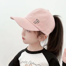 Load image into Gallery viewer, Kids Baseball Caps for Boys Girls Sun Hat Love Heart Hollow High Ponytail Caps Children Adjustable Baseball Caps for 4-12 Years