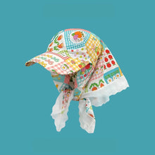 Load image into Gallery viewer, Women's Hats Spring Seaside Vacations French Sweet Cute Girls Outdoor Headscarves With Straps Baseball Caps Funny Fashion Hats