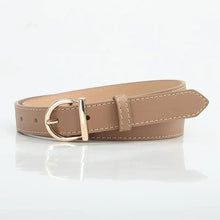 Load image into Gallery viewer, Women's Belt Fashion Pin Buckle Thin Belt Genuine Luxury Soft Belt Women With Cargo Pants Jeans Windproof Belt Pu Leather Belt