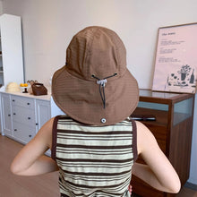Load image into Gallery viewer, Kids Summer Hats For Girls Boys Bucket Hat Children Sun Protection Fisherman Cap Windproof Sun Hat Foldable Sunhat Outdoor New