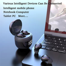 Load image into Gallery viewer, Black Invisible Mini Earbuds Wireless Bluetooth Low Profile Micro Smallest Tiny Discreet Hidden Earbuds Work Small Headphones