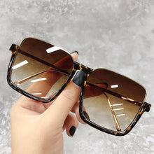 Load image into Gallery viewer, Sunglasses Women Oversize Travel Luxury Brand Design New Drive Semi-Rimless Square Frame Vintage Sun Glasses Ladies Men Unisex