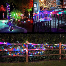 Load image into Gallery viewer, IRILUCN Solar Led Light Outdoor Festoon Led Lamp Solar Garden Outdoor Fairy Garland StrinIg Christmas Decor 7M/12/22M/32M