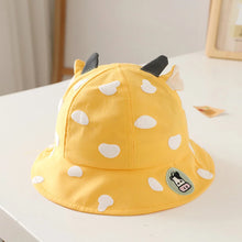 Load image into Gallery viewer, Kids Bucket Hats Korean Cow Shape Baby Cap Thin Trendy Boy Fashion Girl Cute Caps Fisherman Hat For Children 1-5 Years