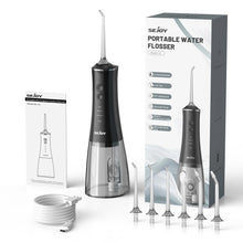 Load image into Gallery viewer, Sejoy Water Dental Flosser Portable Teeth Picks 6 Jets 4 Modes Cordless Oral Irrigator Rechargeable IPX7 Teeth Cleaner