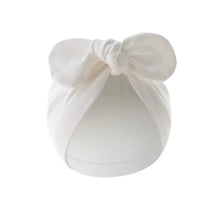 Load image into Gallery viewer, Newborn Hat for Girls Boys Beanie Cute Bows Turban Hats Cotton Infant Bonnet Solid Color Toddler Cap Baby Accessories 0-24M
