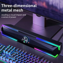 Load image into Gallery viewer, 4D Computer Speaker Soundbar Stereo Game Subwoofer 2.0 Bluetooth For Macbook Laptop Notebook PC Music Player Wired Loudspeaker