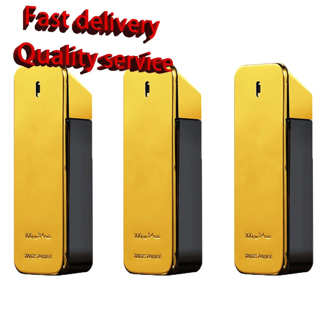 100ml Original Million Gold Hombre Perfume Lasting Strong Masculine Men Taste Strong Spicy Pheromone Cologne Body Spray Cologne