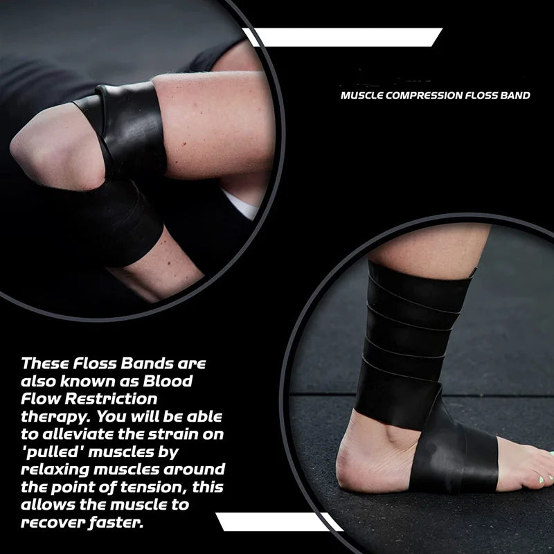 Fitness Muscle Training Band FLOSS BAND Muscle Bandages Pressure Wound Bandages Ankle Muscle Stickers Mobility Recovery Bands