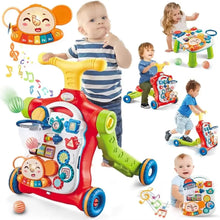 Load image into Gallery viewer, VATOS Baby Walker 5 in 1 Sit-to-Stand Learning Scooter Balance Bike Push Walker Table Toys with Music for Toddlers Infant Kids