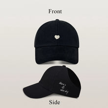 Load image into Gallery viewer, Kids Baseball Caps for Boys Girls Sun Hat Love Heart Hollow High Ponytail Caps Children Adjustable Baseball Caps for 4-12 Years