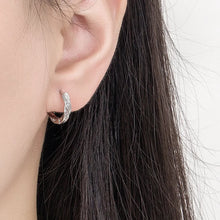 Load image into Gallery viewer, 925 sterling silver women's earrings earrings set with Zircon beautiful unique design charm jewelry wedding gift