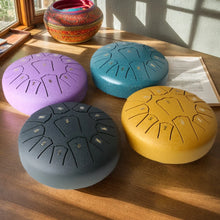 Load image into Gallery viewer, 6/3 Inch 11/6 Notes Mini Handpan Drum Finger Picks Percussion Instruments Sound Healing Steel Tongue Drum for Meditation Yoga