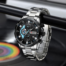 Load image into Gallery viewer, Watches For Men CURREN Man WristWatch Waterproof Chronograph Men Watch Military Top Brand Luxury StainlessSteel Sport Male Clock