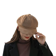 Load image into Gallery viewer, Hats for women retro Korean version of the British octagonal hat four seasons literary leisure beret cap S61