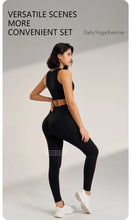 Load image into Gallery viewer, Yoga Clothing Set Women's High Waisted Leggings and Top Two Piece Seamless Fitness Exercise Clothing Fitness Workout Underwear