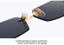 Load image into Gallery viewer, Fashion Rimless Sunglasses Men Women Populare Frameless Sun Glasses Male Female Classic Small Square Summer Traveling Shades