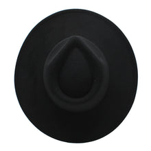 Load image into Gallery viewer, Womens Felt Hat Fedoras Big Brim Hats for Women British Style Vintage Church Hats Lady Flat Brim White Jazz Cap