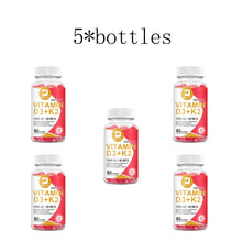 Load image into Gallery viewer, Vitamin D3 K2 Gummies - Supports Healthy Bone, Heart & Calcium Absorption, & Immune Health - Plant Based, Non-GMO