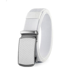 Load image into Gallery viewer, Men Elastic Belt Alloy Automatic Buckle Tough Stretch Nylon Mens Military Tactical Belt Golf Canvas Pants Waistband