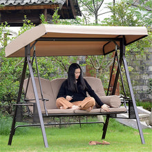 Load image into Gallery viewer, Garden Swing Canopy Replacement Top Cover Tarp Waterproof Sun Protection for Outdoor UV Protection waterproof awning sunshade