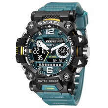 Load image into Gallery viewer, SMAEL Men Watches 50m Waterproof Sports Watch Military Man Sports Watch Digital 8072 Dual Display Watch Quartz Led Digital