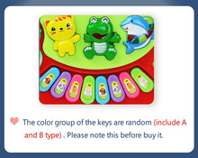 Load image into Gallery viewer, Kids Cartoon Piano Keyboard Game with Animal Sounds Flashing Light Music Baby Instrument Music Toys Educational Toys Kids Gifts