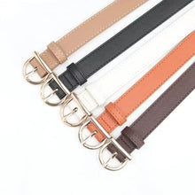 Load image into Gallery viewer, Women's Belt Fashion Pin Buckle Thin Belt Genuine Luxury Soft Belt Women With Cargo Pants Jeans Windproof Belt Pu Leather Belt