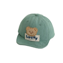 Load image into Gallery viewer, Kids Baby Boy Baseball Cap Cartoon Bear Embroidery Summer Trucker Hat Beach Sun Hat for Toddler Newborn Outdoor