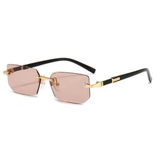 Load image into Gallery viewer, Fashion Rimless Sunglasses Men Women Populare Frameless Sun Glasses Male Female Classic Small Square Summer Traveling Shades