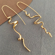 Load image into Gallery viewer, Abstract three-dimensional design earrings cool and handsome temperament fashion women exquisite retro ear hanging jewelry acces