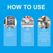 Load image into Gallery viewer, Dishwasher Cleaner Effervescent Tablet Powerful degreasing, decontamination, descaling, washing and cleaning