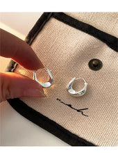 Load image into Gallery viewer, 925 Sterling Silver Earrings for Women Ear Hoop Versatile Sweet Girl Fashion Jewery New Year Gifts Accessories