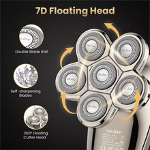 Load image into Gallery viewer, SEJOY Electric Shaver Hair Clipper 5IN1 Beard Trimmer Bald Head Shaver Wet & Dry