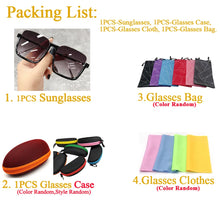 Load image into Gallery viewer, Sunglasses Women Oversize Travel Luxury Brand Design New Drive Semi-Rimless Square Frame Vintage Sun Glasses Ladies Men Unisex