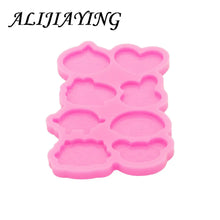 Load image into Gallery viewer, Shiny Cartoon Bear Head Resin Molds Crafts Art Diy Silicone Mold Crafting Epoxy, Cake Fondant Chocolate Molds DY1116