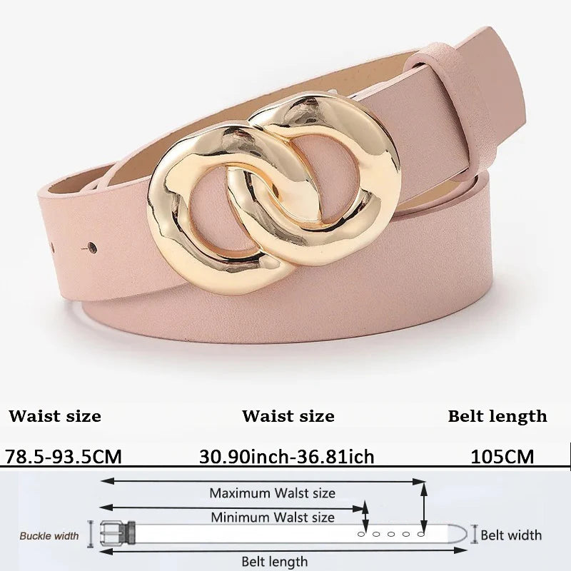 Women's Trousers Belt  High Quality Women Waist Belts Fashion PU Leather Working Waistband Woman's For Jeans Belt AL039