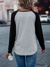 Load image into Gallery viewer, Women's Clothing Tops O-Neck Long Sleeve Thick Office Lady Commuter Autumn Winter Casual Printed All-match T-shirt