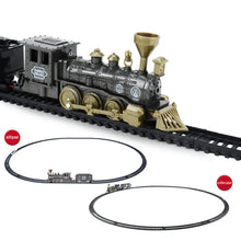 Load image into Gallery viewer, Real electric classic train DIY puzzle assembly track train model children's toy car