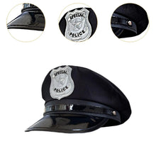 Load image into Gallery viewer, Kids Police Hat Toy Decorative Police Cop Fancy Dress up for Birthday Gifts
