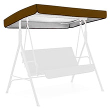 Load image into Gallery viewer, Garden Swing Canopy Replacement Top Cover Tarp Waterproof Sun Protection for Outdoor UV Protection waterproof awning sunshade