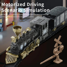 Load image into Gallery viewer, Real electric classic train DIY puzzle assembly track train model children's toy car